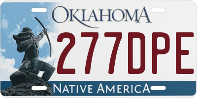 OK license plate 277DPE