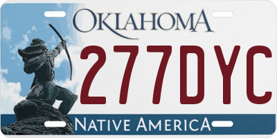 OK license plate 277DYC
