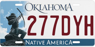 OK license plate 277DYH