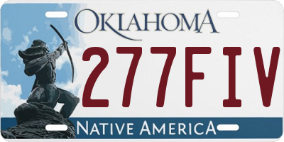 OK license plate 277FIV