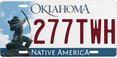 OK license plate 277TWH