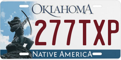 OK license plate 277TXP