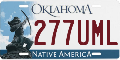 OK license plate 277UML