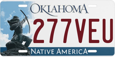 OK license plate 277VEU