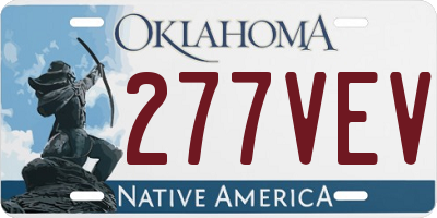 OK license plate 277VEV