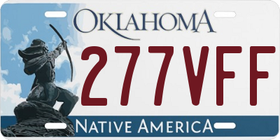 OK license plate 277VFF