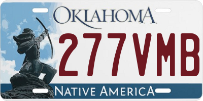 OK license plate 277VMB