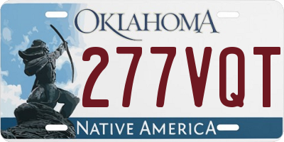 OK license plate 277VQT
