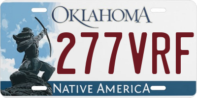 OK license plate 277VRF