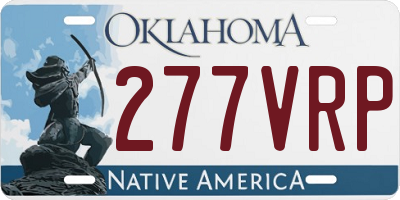 OK license plate 277VRP