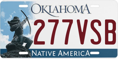 OK license plate 277VSB