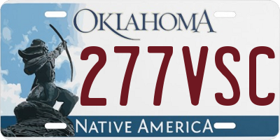 OK license plate 277VSC