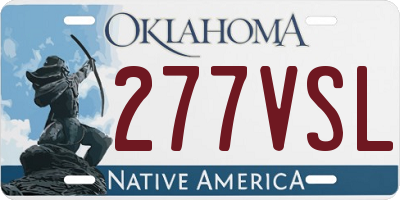 OK license plate 277VSL