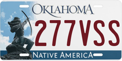 OK license plate 277VSS