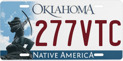OK license plate 277VTC