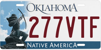 OK license plate 277VTF