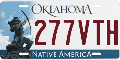 OK license plate 277VTH