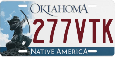 OK license plate 277VTK