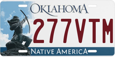 OK license plate 277VTM