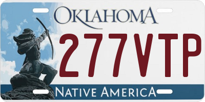 OK license plate 277VTP