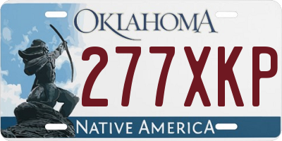 OK license plate 277XKP