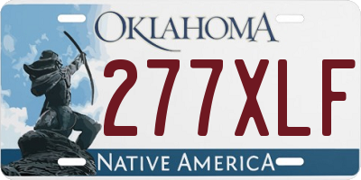 OK license plate 277XLF