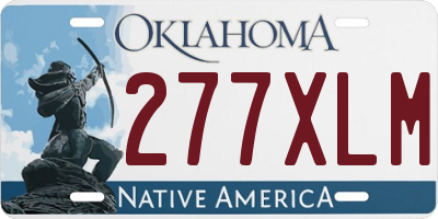 OK license plate 277XLM