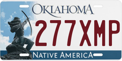 OK license plate 277XMP