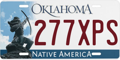 OK license plate 277XPS