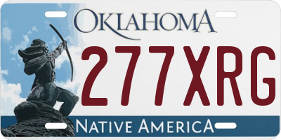 OK license plate 277XRG