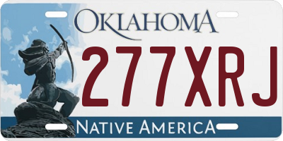OK license plate 277XRJ