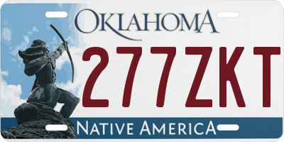 OK license plate 277ZKT