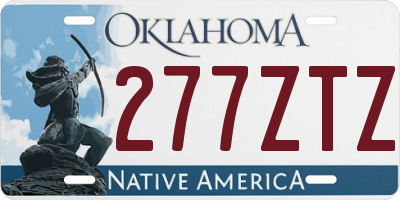 OK license plate 277ZTZ