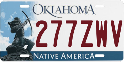 OK license plate 277ZWV