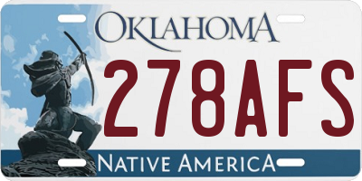 OK license plate 278AFS