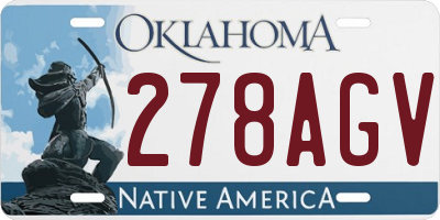 OK license plate 278AGV