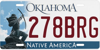 OK license plate 278BRG