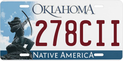 OK license plate 278CII