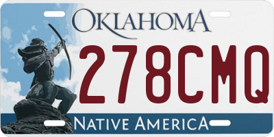 OK license plate 278CMQ