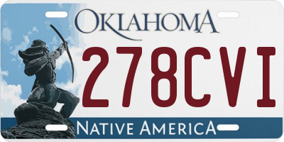 OK license plate 278CVI