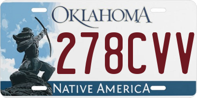 OK license plate 278CVV