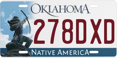 OK license plate 278DXD
