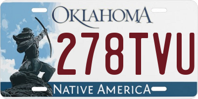 OK license plate 278TVU