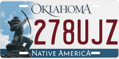 OK license plate 278UJZ