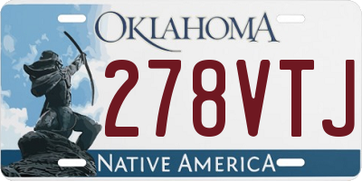 OK license plate 278VTJ