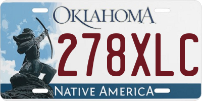 OK license plate 278XLC