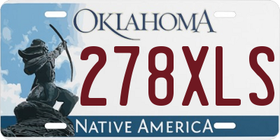 OK license plate 278XLS