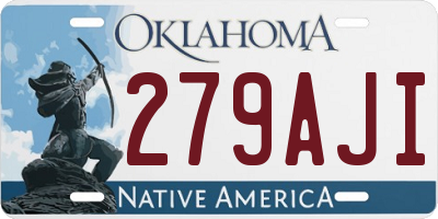 OK license plate 279AJI