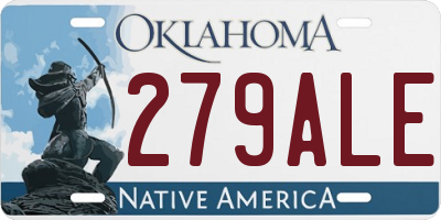 OK license plate 279ALE