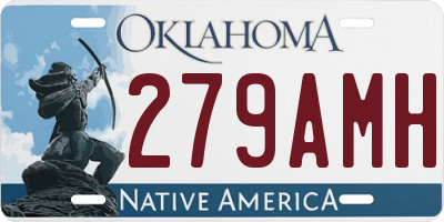 OK license plate 279AMH